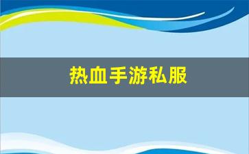 热血手游私服(热血手游官网官方网站) (4)